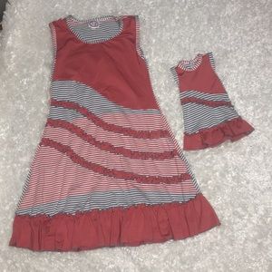 Size 8 girls dress & matching babydoll